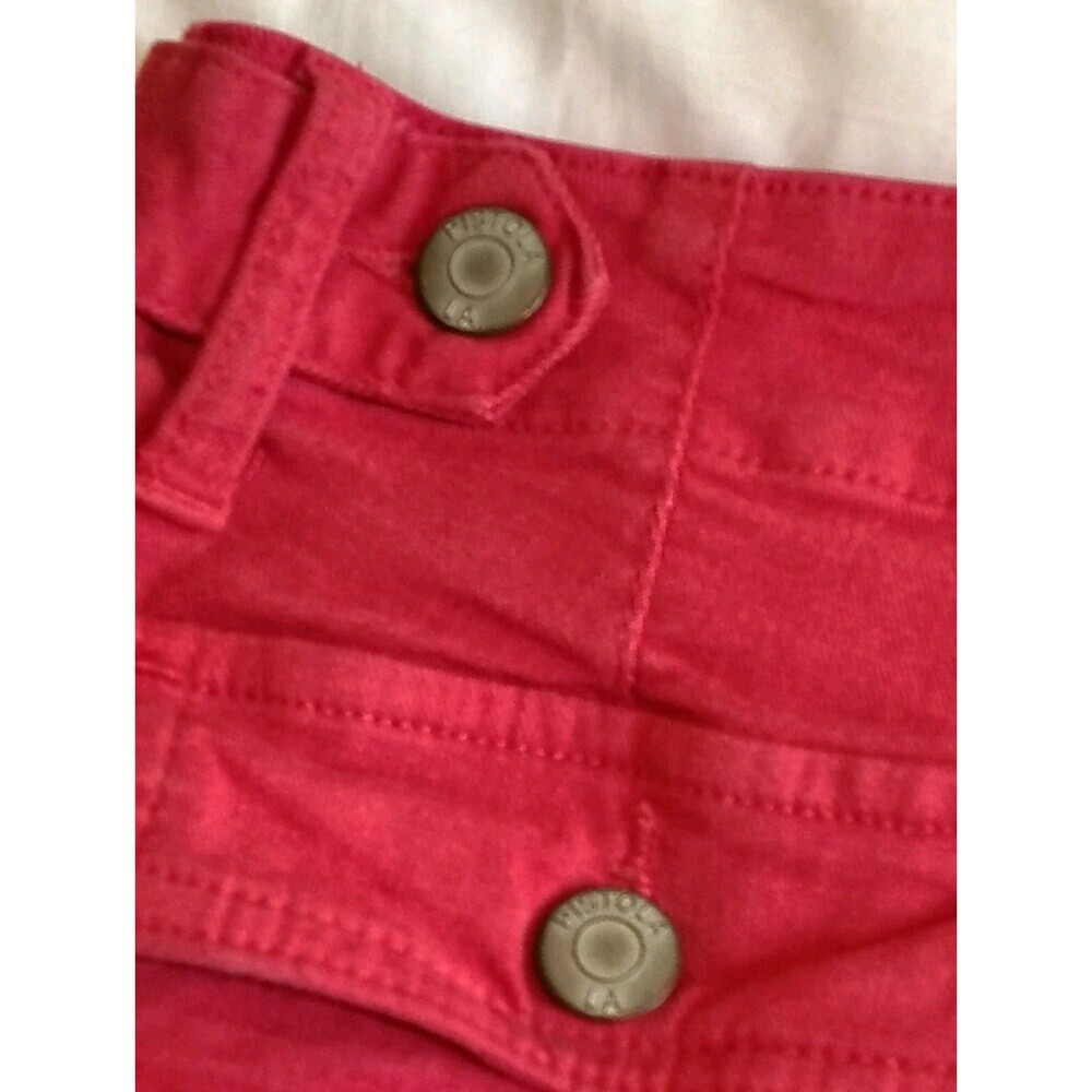 Pistola Red High-Waisted Utility Cargo Shorts Women’s Size 27 - Picture 9 of 11